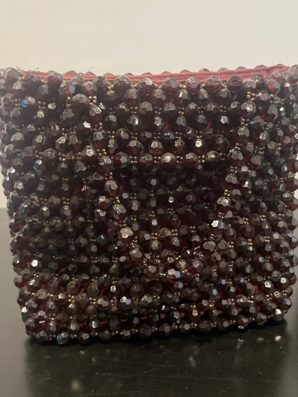 Vintage GAP Burgundy Beaded Mini Handbag (NWOT) - Picture 3 of 4